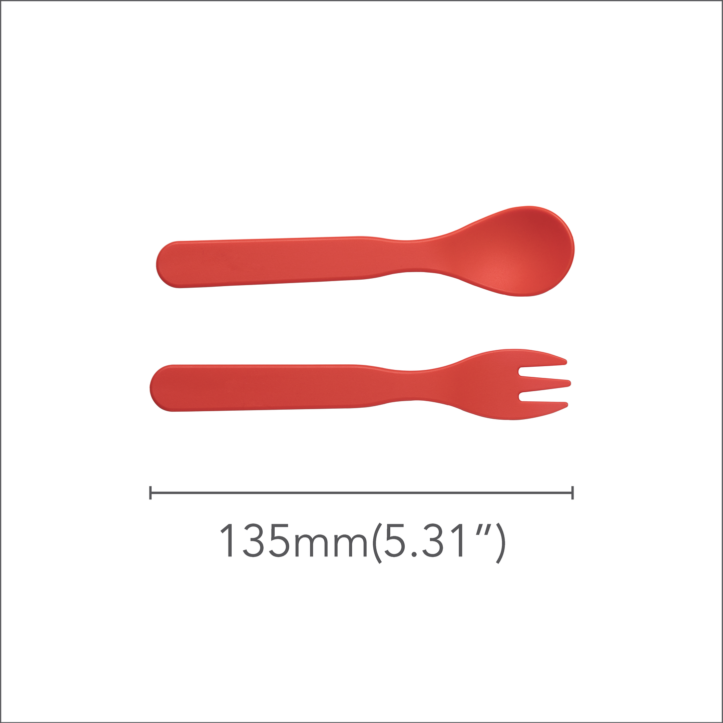 Corndrop Kids Spoon and Folk Set (Short) - PLA- Eco Friendly