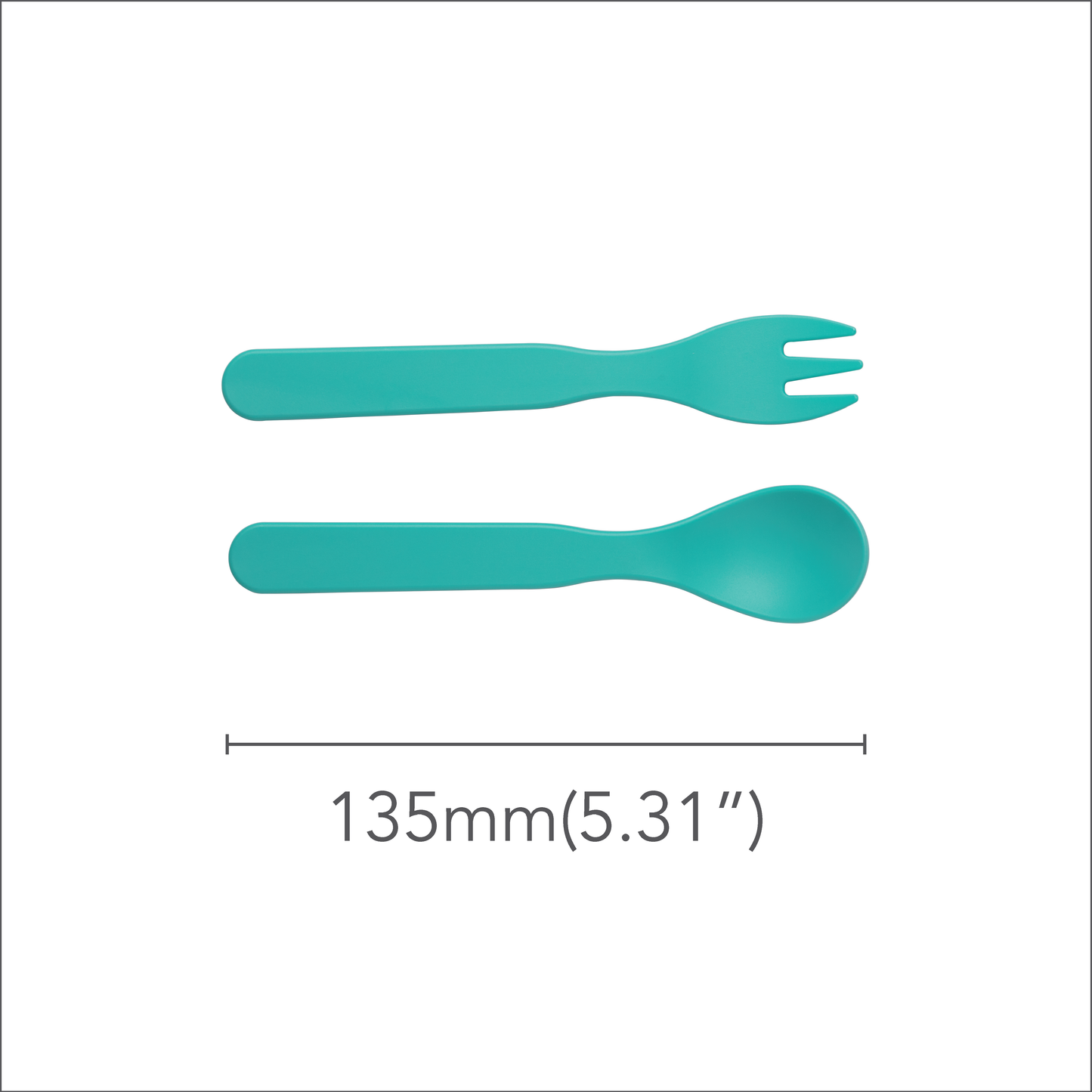 Corndrop Kids Spoon and Folk Set (Short) - PLA- Eco Friendly