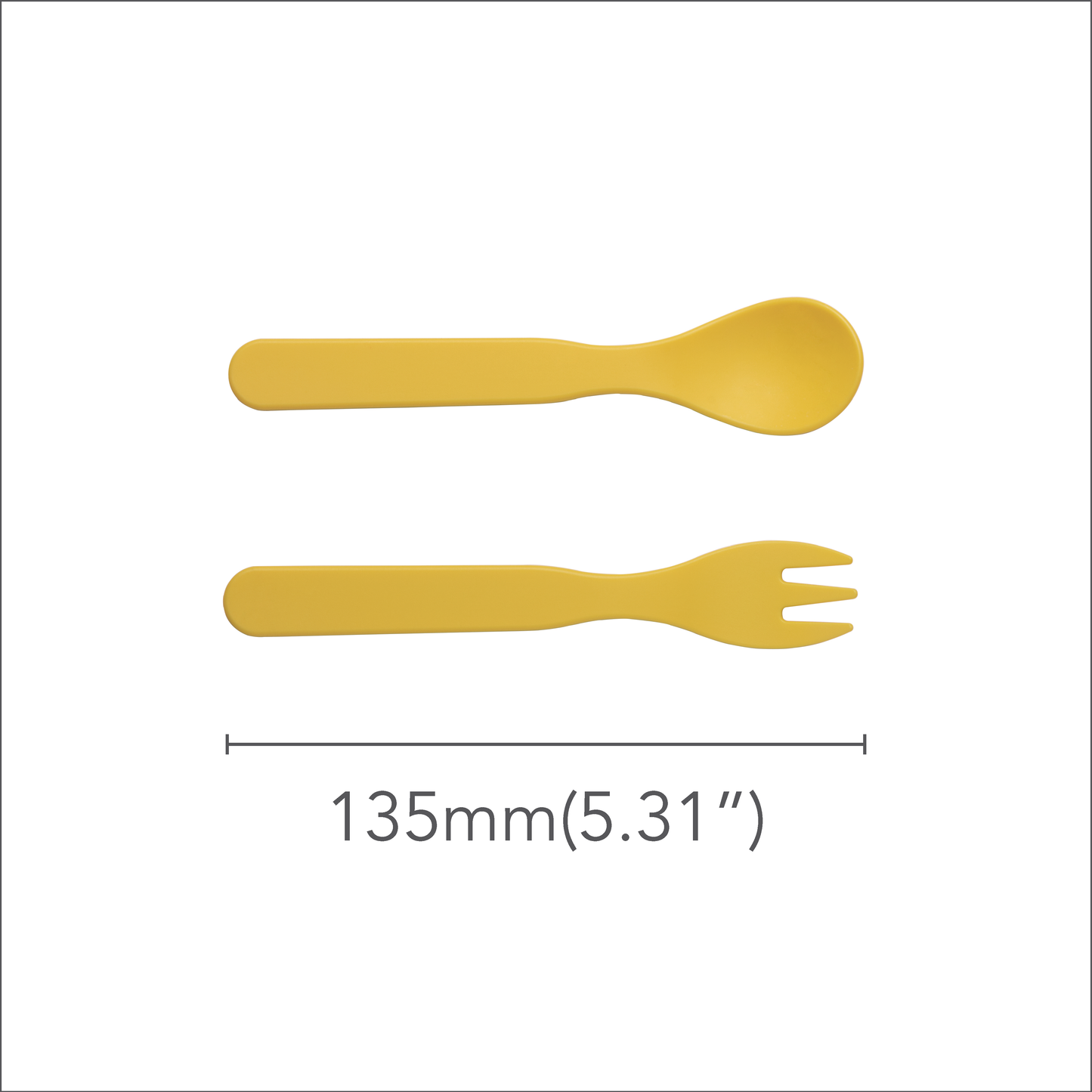Corndrop Kids Spoon and Folk Set (Short) - PLA- Eco Friendly